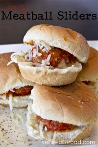 Easy Meatball Sliders title