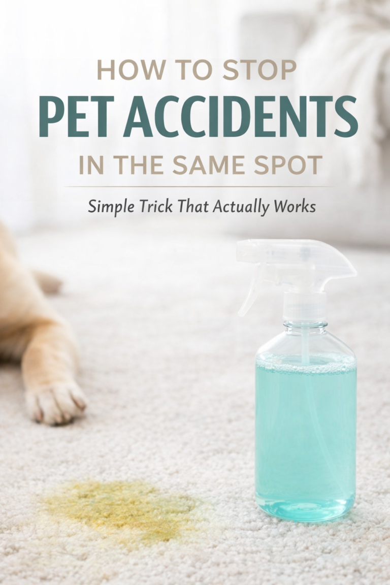 how to stop dog from peeing in the same spot using a homemade cleaning spray on carpet