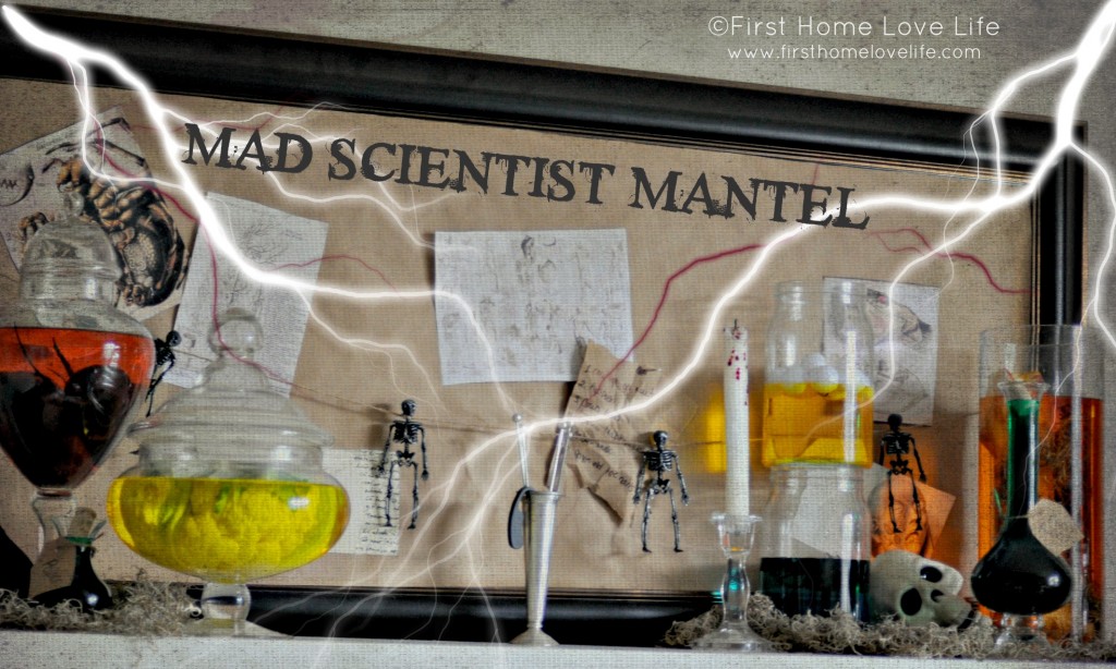 Halloween Mad Scietist Mantle