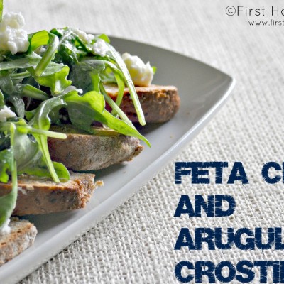 Arugula and Feta Crostinis