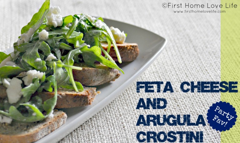 Arugula and Feta Crostinis