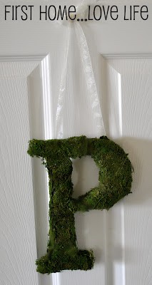 Moss Covered Initial