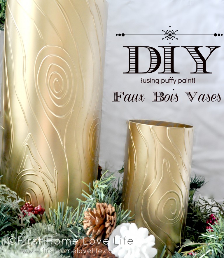 Make Your Own Wood Look Vases