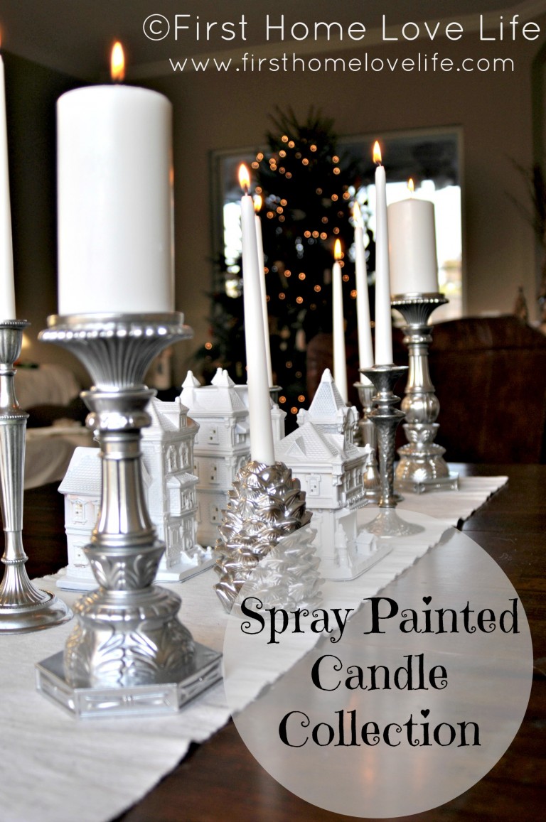 Beautiful Thrifted Candle Holders Candlescape Table