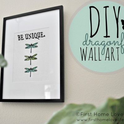 DIY Dragonfly Wall Art