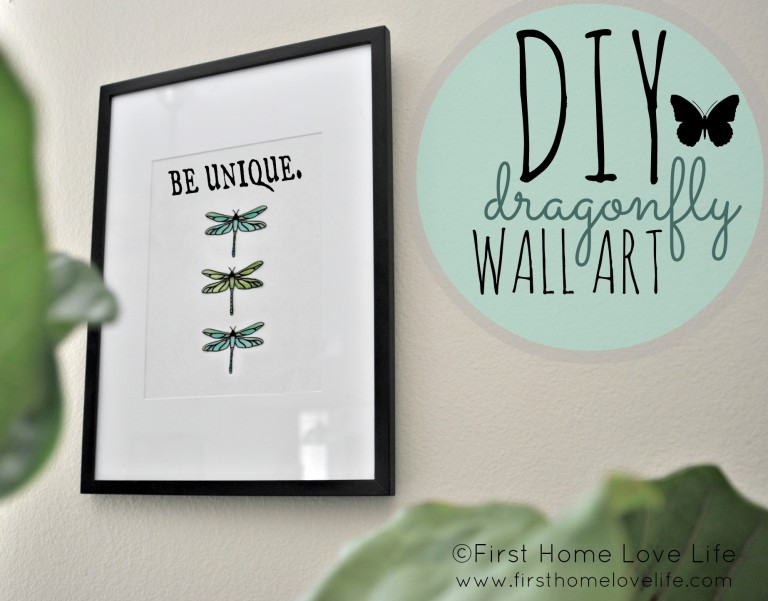 DIY Dragonfly Wall Art
