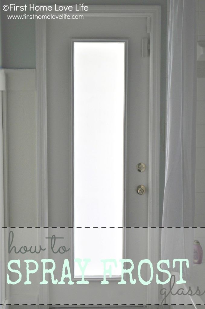 Frosted Glass Spray Before & After - How to Spray Frosted Glass Spray for  Privacy Spray 