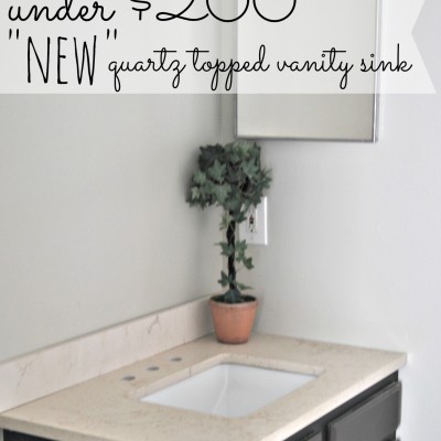 Bathroom Vanity with Quartz Counter