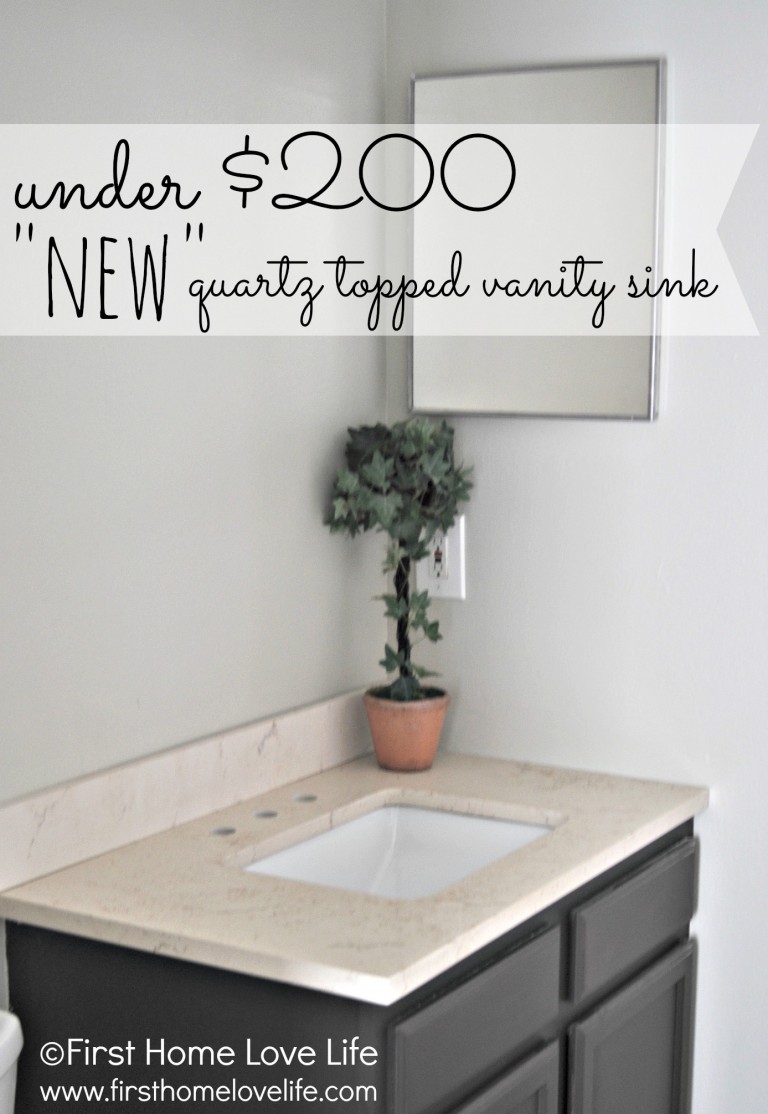 Bathroom Vanity with Quartz Counter