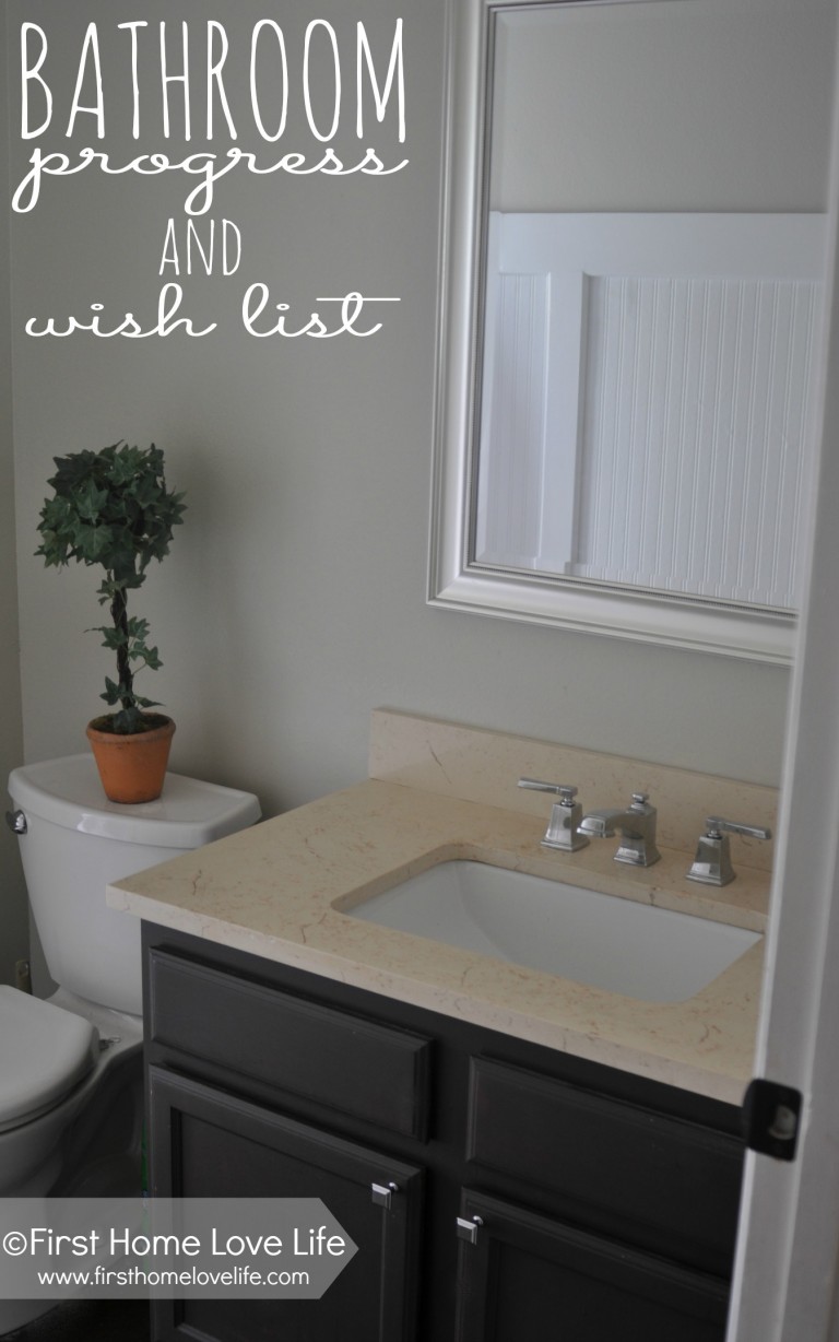 Guest Bathroom Progress and Wishlist