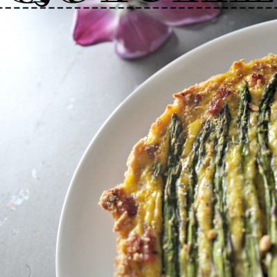 Ham, Asparagus, and Gruyere Quiche