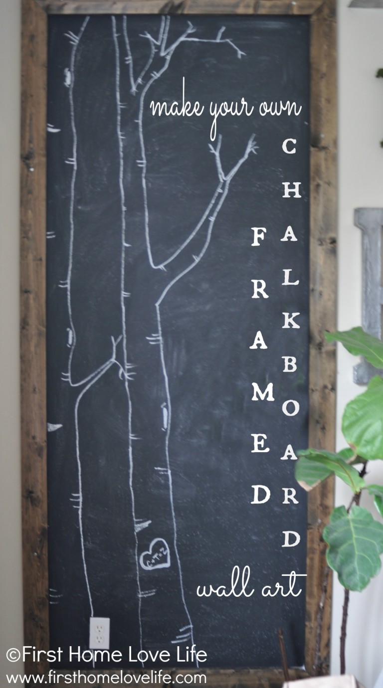 How to Make Your Own Chalkboard Framed Art