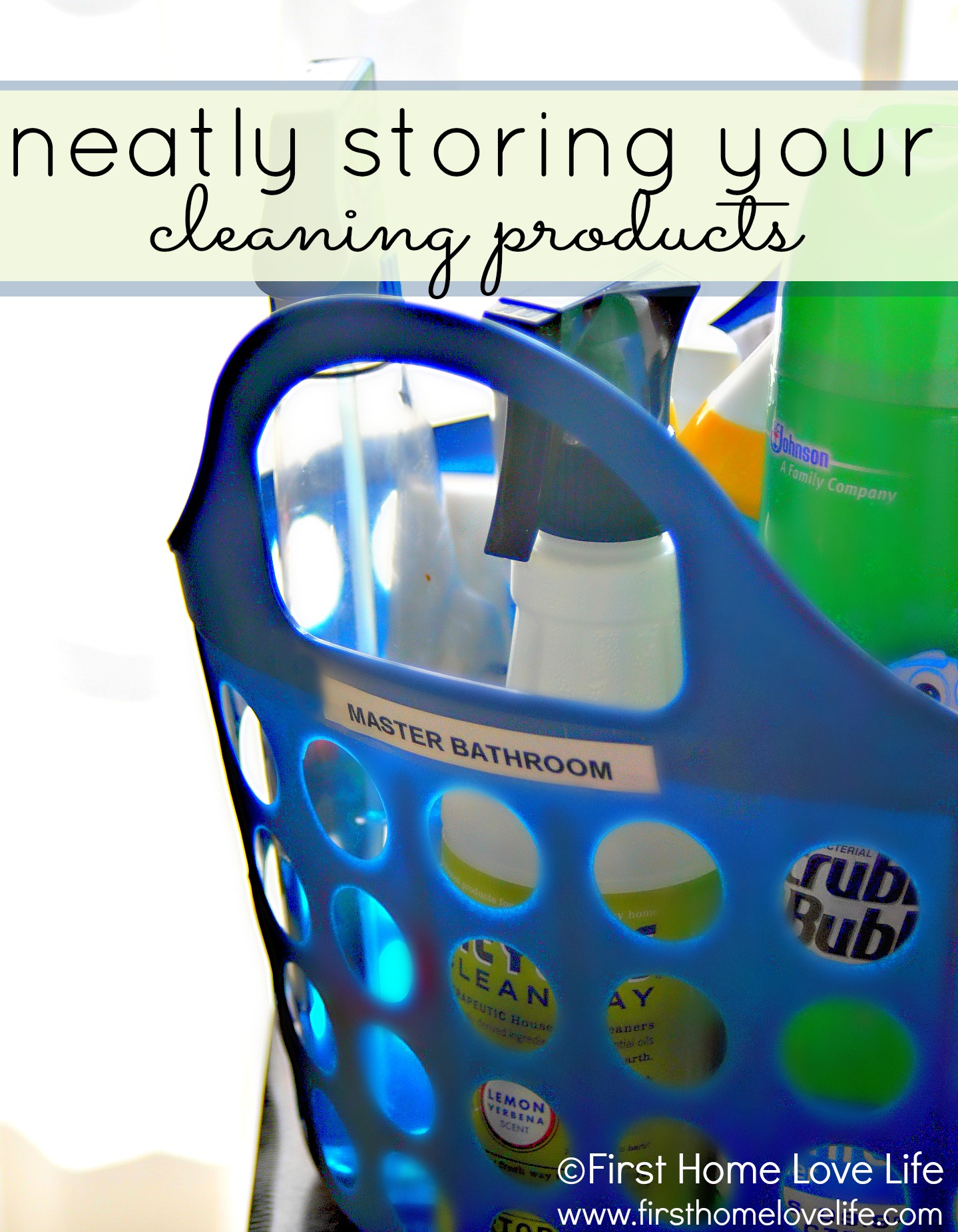 Organized Cleaning Supplies - Storage Solutions for your Products