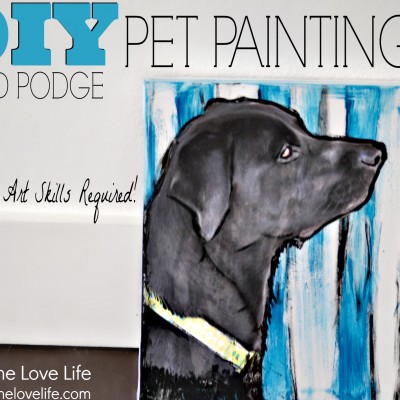 Paint Your Own Pet Portrait Using Mod Podge