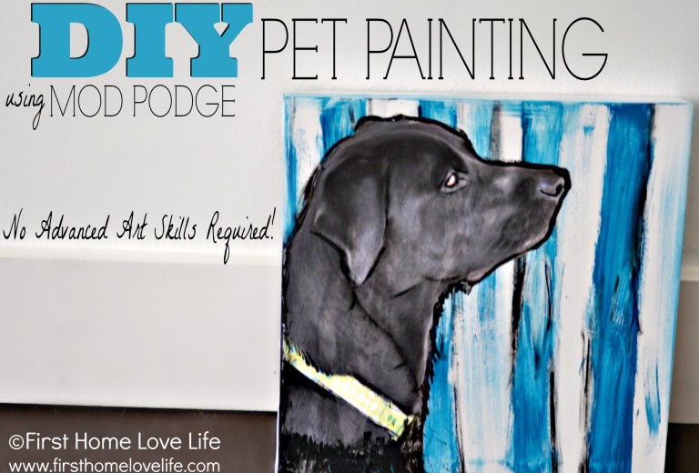 Paint Your Own Pet Portrait Using Mod Podge