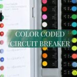 color coded circuit breaker box with organized labeled electrical panel for home safety