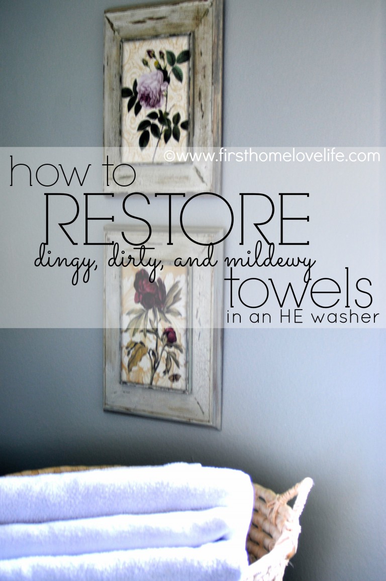 Restoring Old Towels to New Again