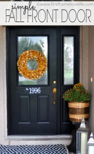A Simple Fall Front Door