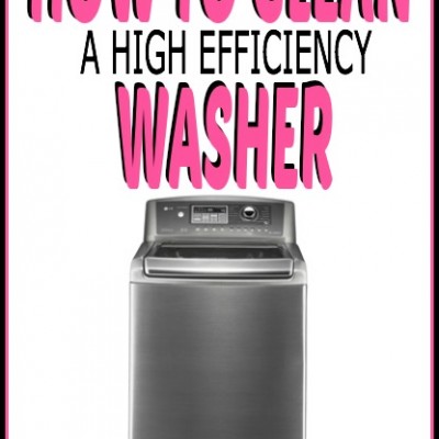 How to Clean a High Efficiency Washer
