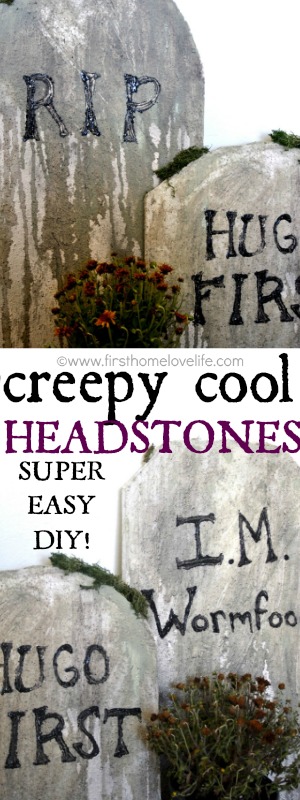 DIY Halloween Tombstones First Home Love Life