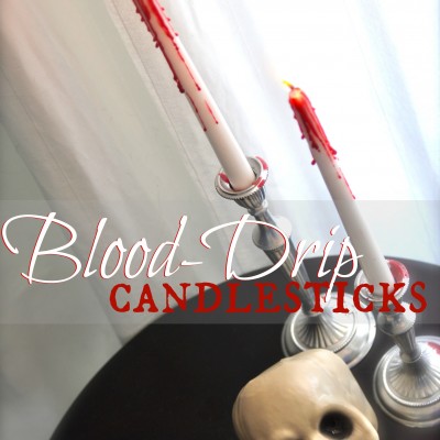 “Bloody” Candle Halloween Decorations