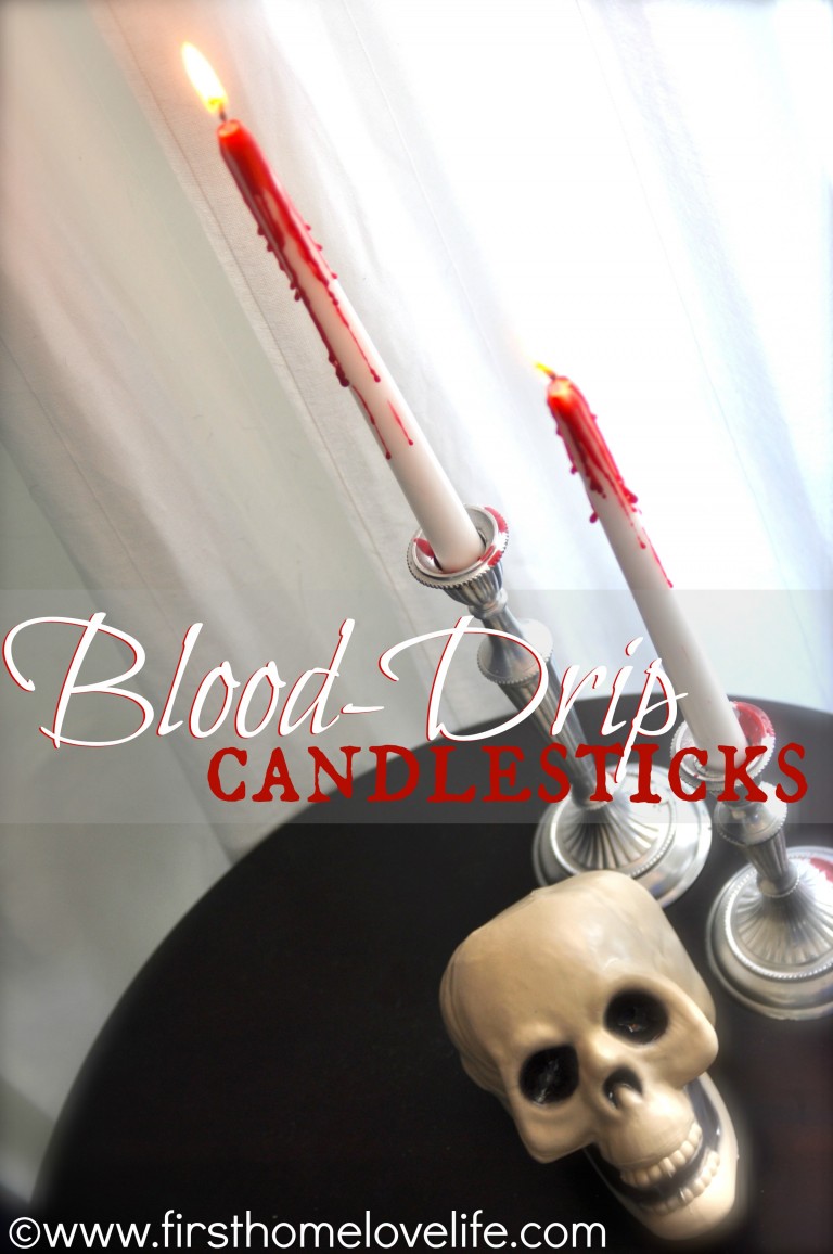 “Bloody” Candle Halloween Decorations