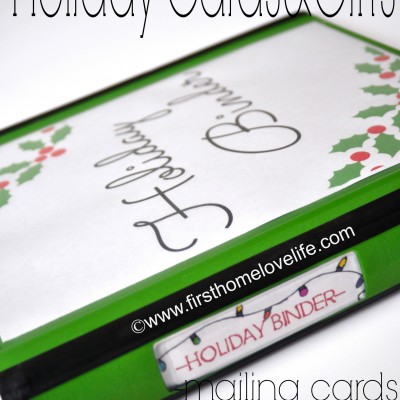 Holiday Organization Binder {part 2}