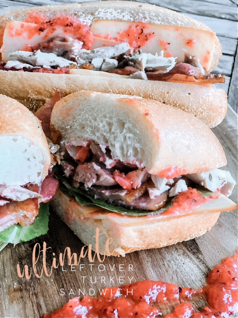 Ultimate Leftover Turkey Sandwich Recipe | the best turkey sandwich to use up leftover turkey