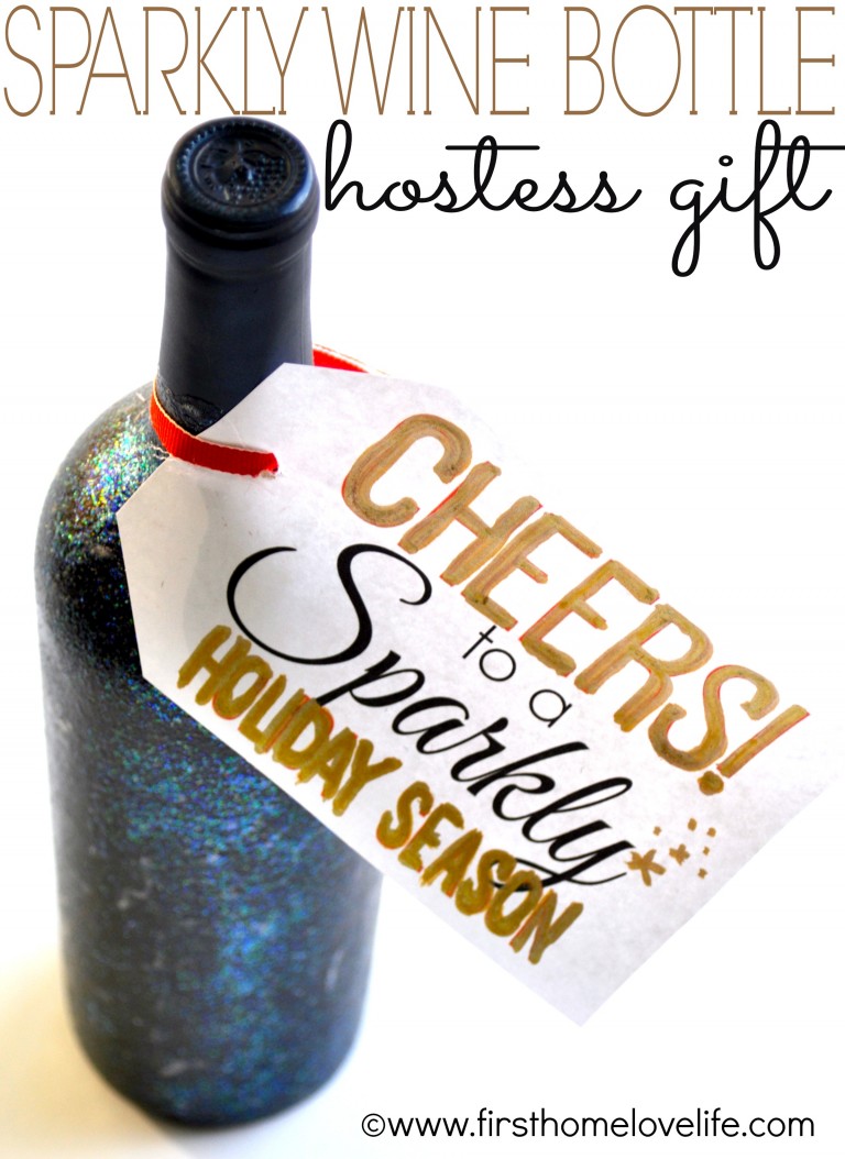 How to Make Your Own Glitter Wine Bottle