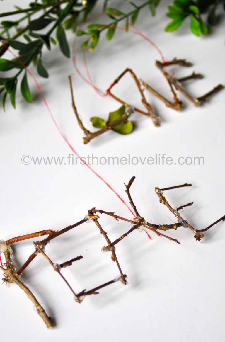 Make Your Own FREE Christmas Tree Decorations Using Twigs