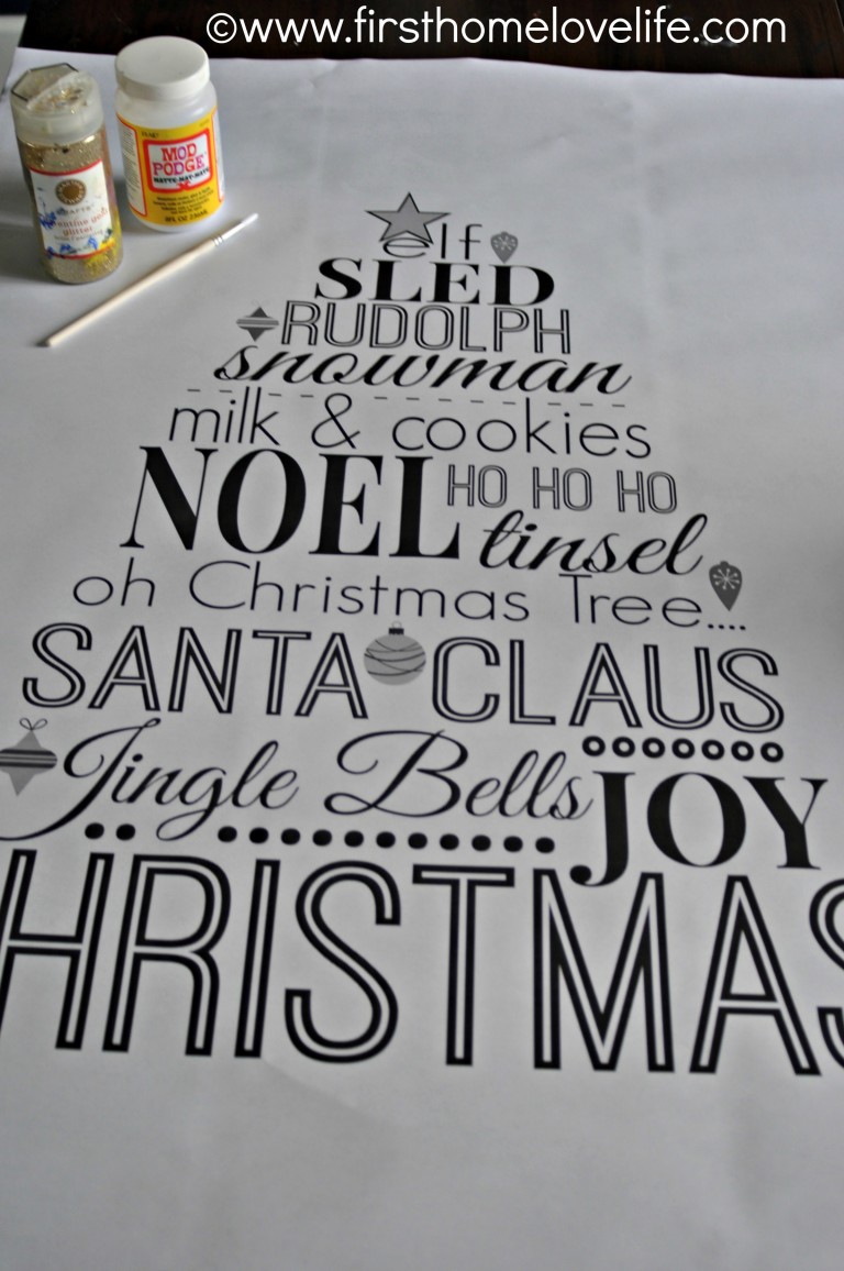 Free Christmas Art Printable - First Home Love Life