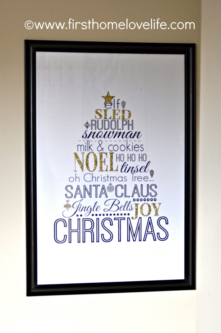 Free Christmas Art Printable - First Home Love Life
