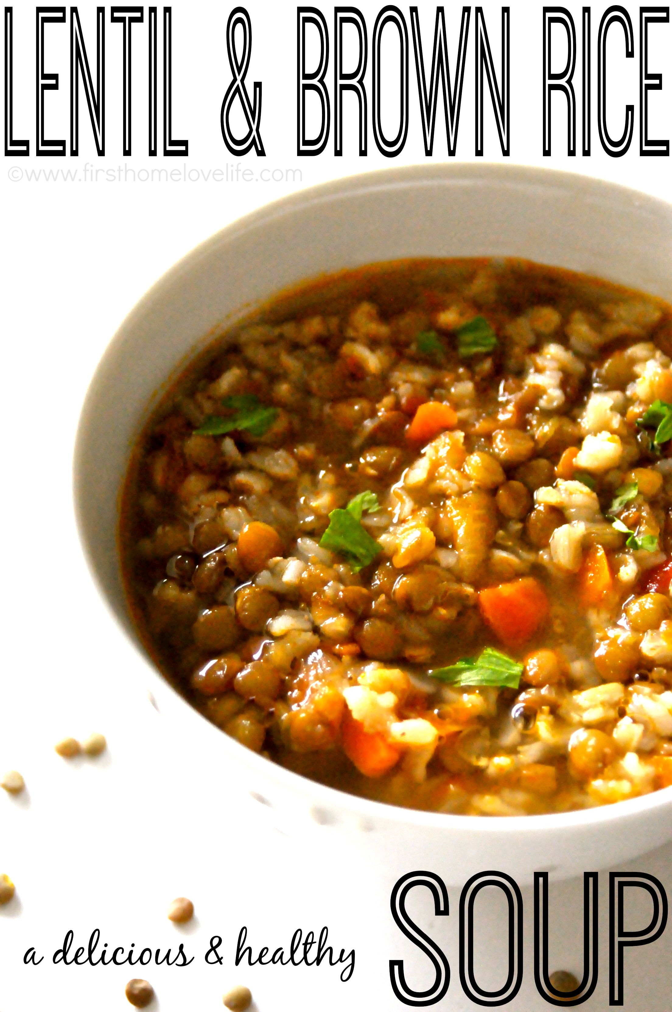 Lentil and Brown Rice Soup