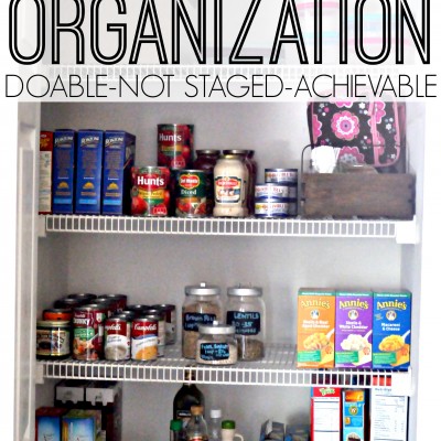 Real Life Pantry Organization