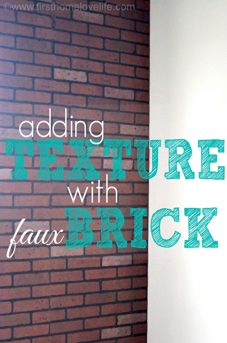 Faux Brick-ifying