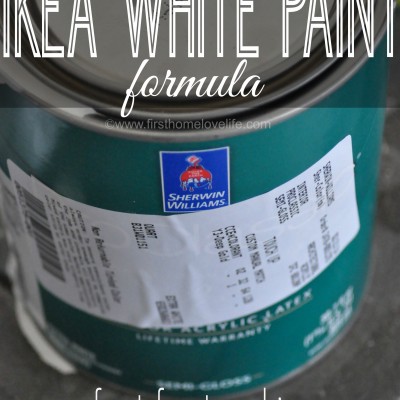 IKEA White Paint Cabinets