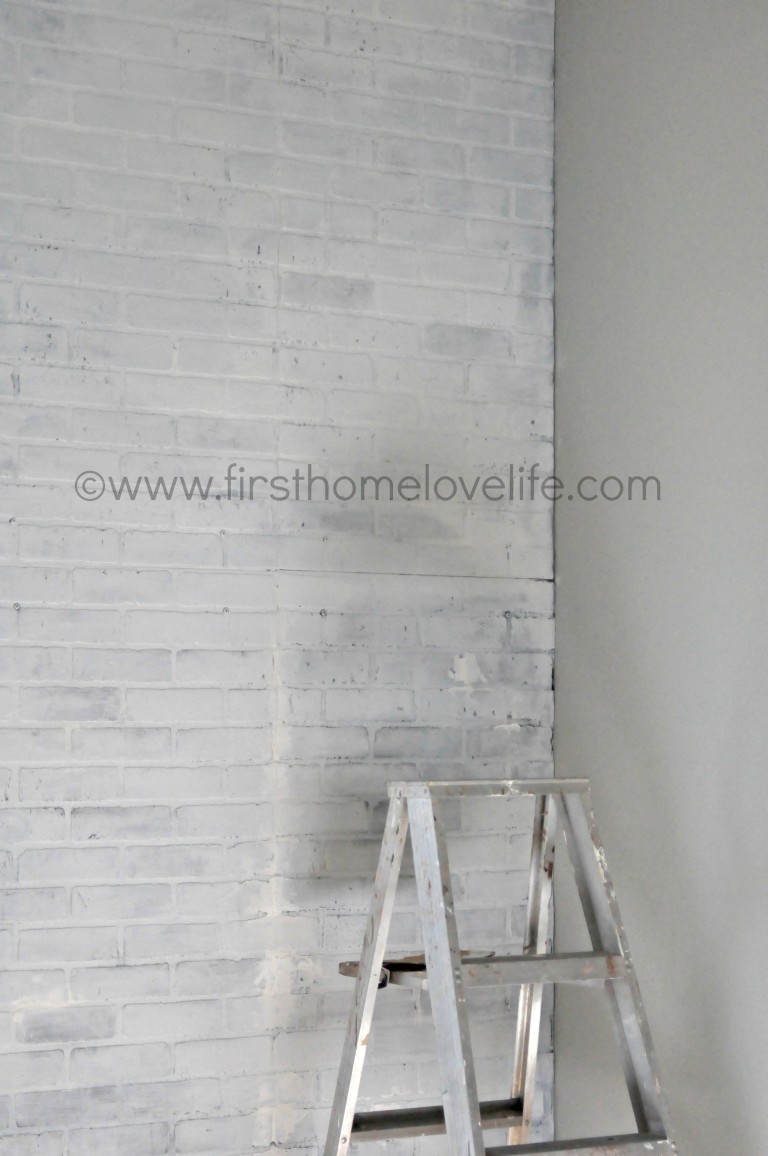 White Brick Accent Wall First Home Love Life