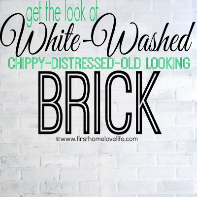 White Brick Accent Wall