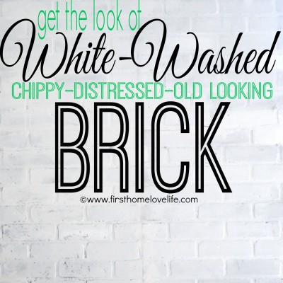 White Brick Accent Wall