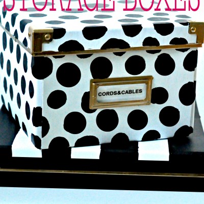 Kate Spade Inspired Storage Boxes