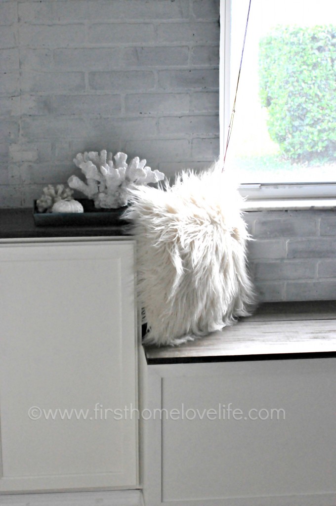 industrial glam window seat