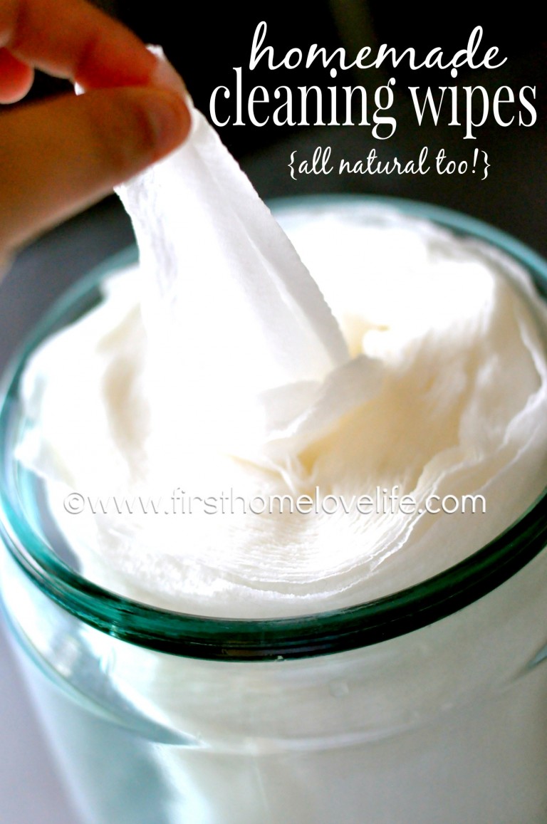 Homemade Natural Cleaning Wipes