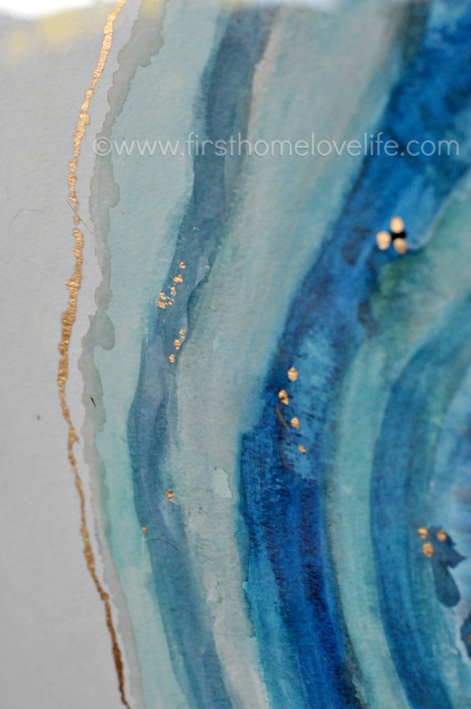 Can't find art you love to buy for your home? Create your own and hang it proudly! This DIY Agate Watercolor Artwork is one of a kind and pretty easy to do!