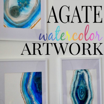 DIY Agate Watercolor Artwork