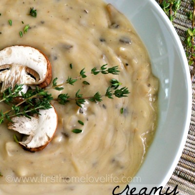 Creamy Crockpot Wild Mushroom Soup