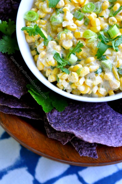 This sweet and spicy corn salsa is the perfect side at your next BBQ! Creamy, sweet, and a bit of heat-- it's perfect with anything you pair it with!