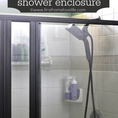Spray Painted Shower Surround