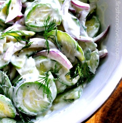 Creamy Dill Cucumber Salad