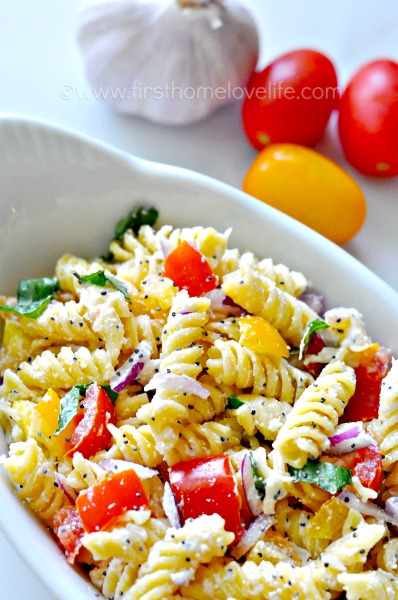 Garlic Lovers Pasta Salad First Home Love Life