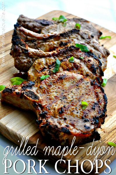 maple dijon pork chops